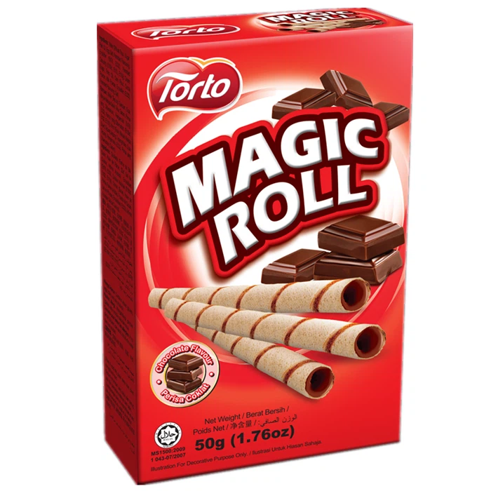 Wafer Stick Egg Rolls Automatic Packing Machine